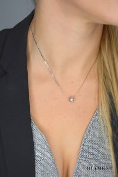 Złoty łańcuszek 585 Białe złoto o szerokości 1,5 mm OUŁ000000-089 585 1,5mm 💎 Złoty łańcuszek o klasycznym splocie pancerki  (7).JPG